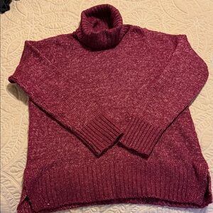 Banana Republic Burgundy Turtleneck Sweater